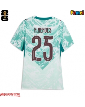 Portugalia Nuno Mendes #25 Echipament de Fotbal Replică Mondial 2026 Femei Deplasare Portugalia Nuno Mendes #25 Echipament de Fotbal Replică Mondial 2026 Femei Deplasare